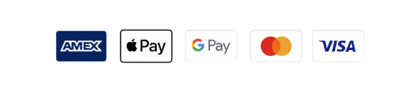 🔒 Fast & Secure Payment via Card, Apple or Google Pay
